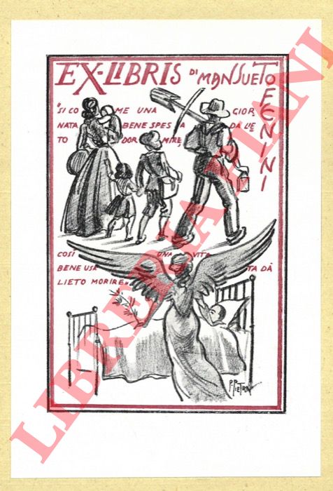 PIETRA Pietro - - Ex libris Mansueto Fenini.