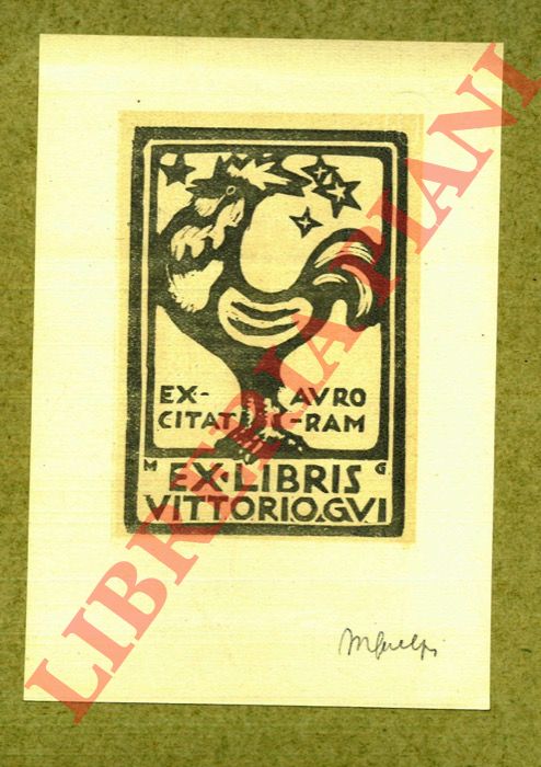 GUELFI Mimmo - - Ex libris Vittorio Gui.