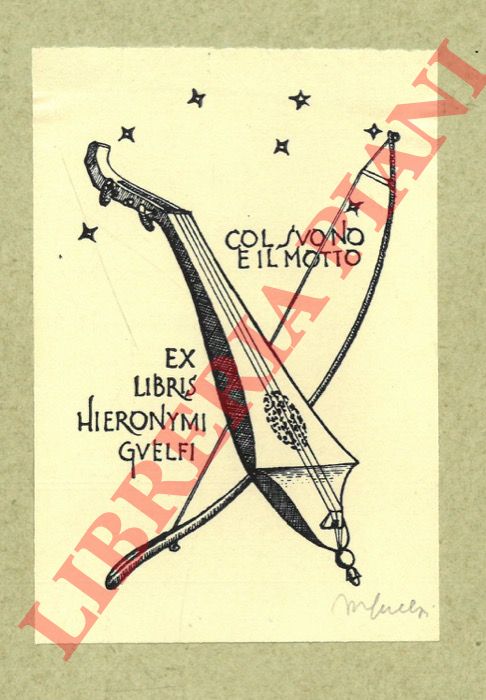 GUELFI Mimmo - - Ex libris Hieronymi Guelfi.