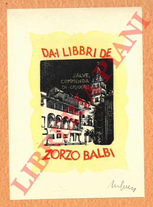 GUELFI Mimmo - - Ex libris Zorzo Balbi.
