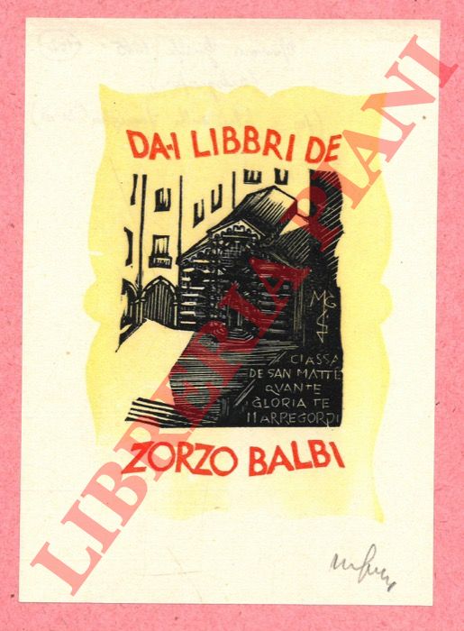 GUELFI Mimmo - - Ex libris Zorzo Balbi.
