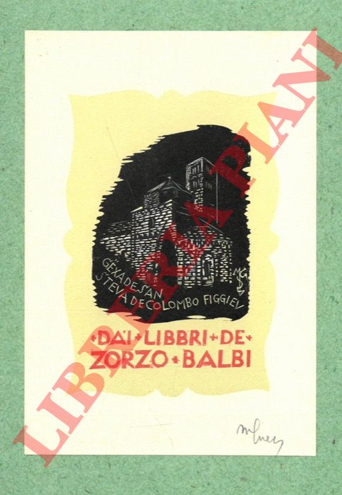 GUELFI Mimmo - - Ex libris Zorzo Balbi.