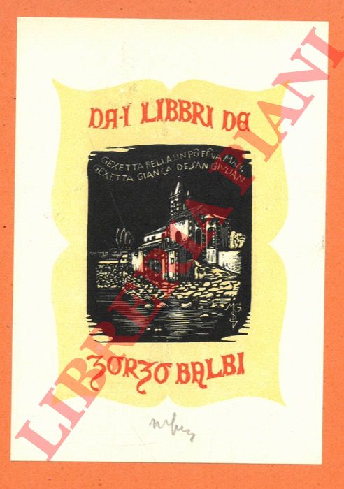GUELFI Mimmo - - Ex libris Zorzo Balbi.