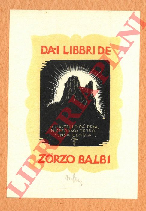 GUELFI Mimmo - - Ex libris Zorzo Balbi.