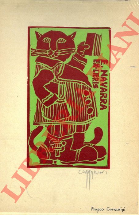 CORRADINI Franco - - Ex libris E. Navarra.