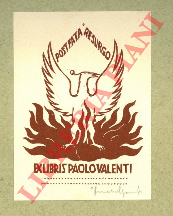 GAMBA Francesco - - Ex libris Paolo Valenti.