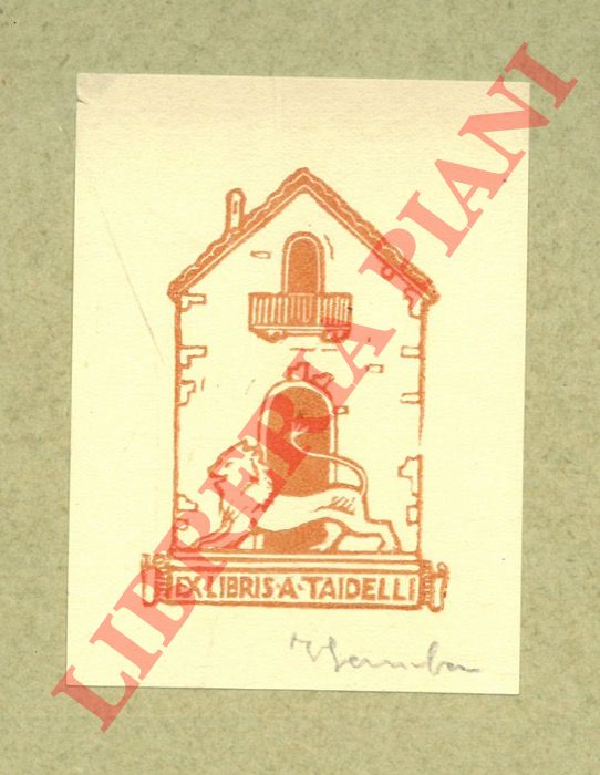 GAMBA Francesco - - Ex libris A. Taidelli.