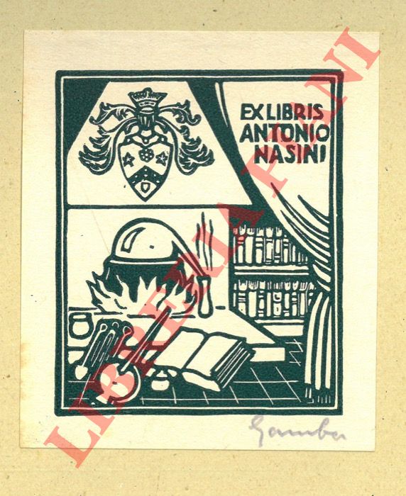 GAMBA Francesco - - Ex libris Antonio Nasini.