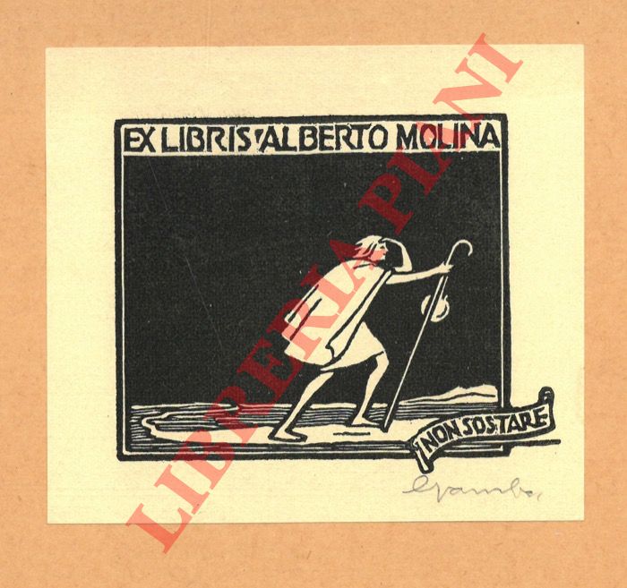 GAMBA Francesco - - Ex libris Alberto Molina.