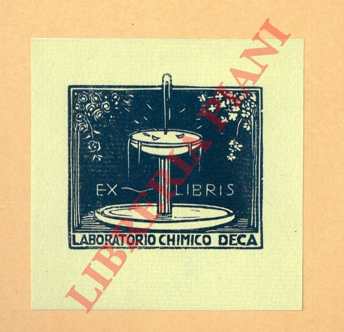 GAMBA Francesco - - Ex libris Laboratorio chimico Deca.