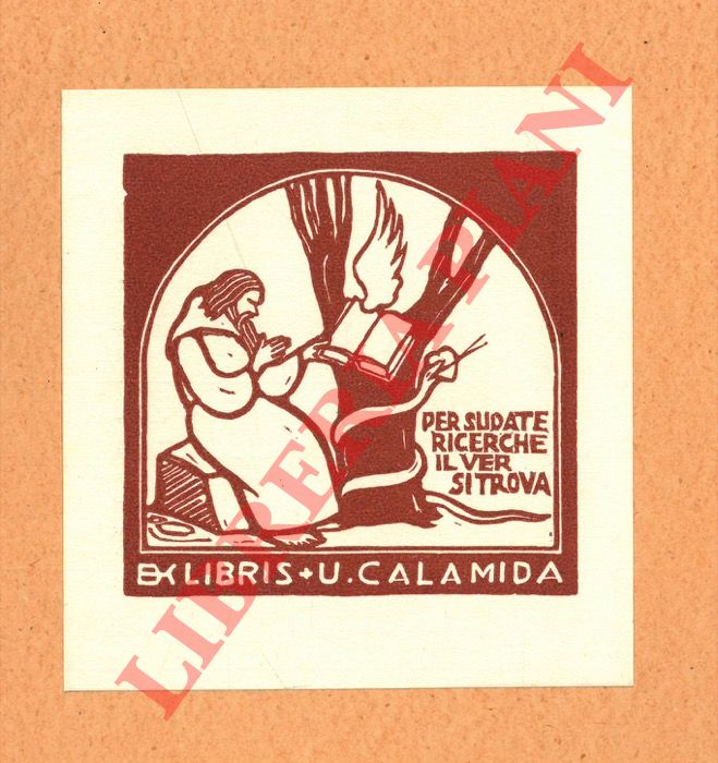 GAMBA Francesco - - Ex libris U. Calamida.