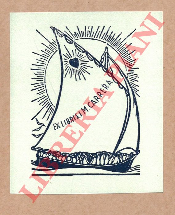 GAMBA Francesco - - Ex libris M. Carrera.