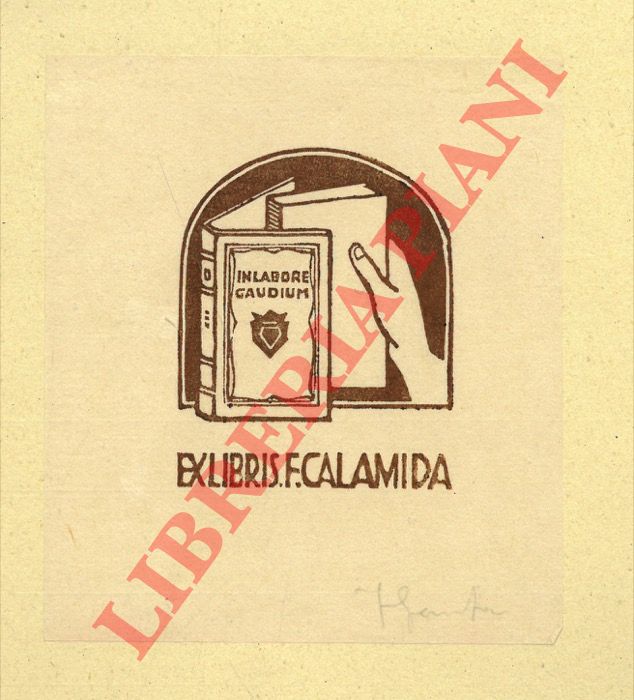 GAMBA Francesco - - Ex libris F. Calamida.
