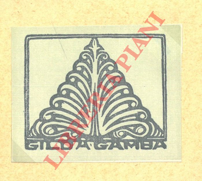 GAMBA Francesco - - Ex libris Gilda Gamba.