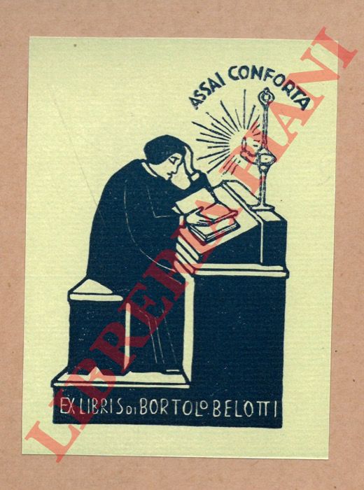 GAMBA Francesco - - Ex libris Bortolo Belotti.