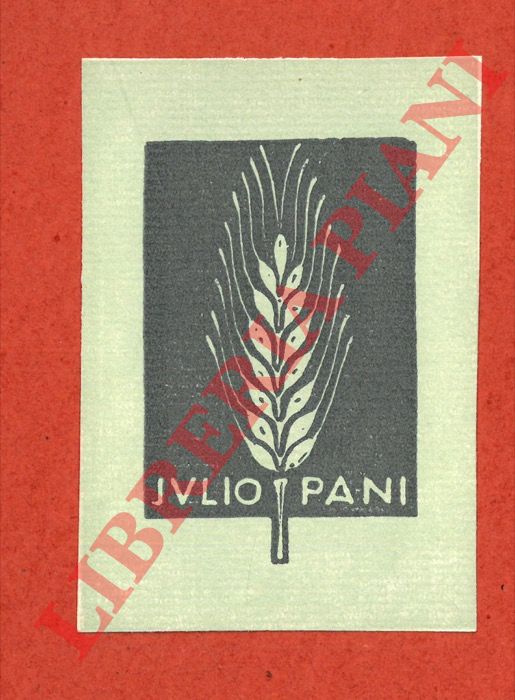 GAMBA Francesco - - Ex libris Julio Pani.