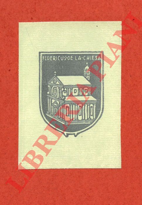 GAMBA Francesco - - Ex libris Federicus De La Chiesa.