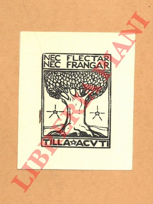GAMBA Francesco - - Ex libris Tilla Acuti.