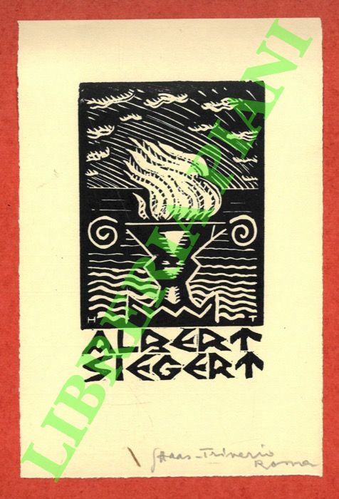 HAAS TRIVERIO Giuseppe - - Ex libris Albert Siegert.