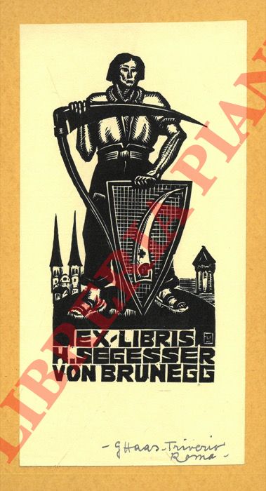 HAAS TRIVERIO Giuseppe - - Ex libris H. Segesser Von Brunegg.