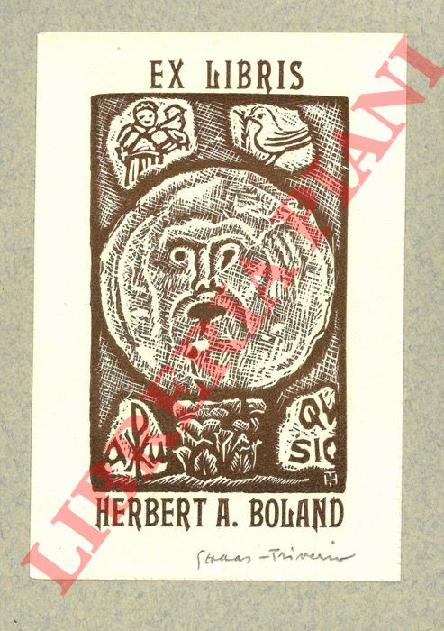 HAAS TRIVERIO Giuseppe - - Ex libris Herbert A. Boland.