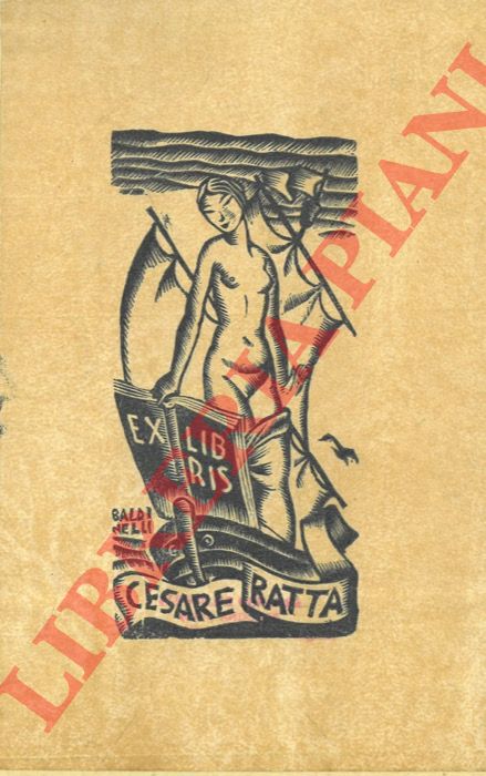 BALDINELLI Armando - - Ex libris Cesare Ratta.