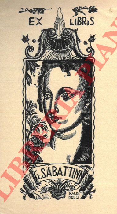 BALDINELLI Armando - - Ex libris Gino Sabattini.