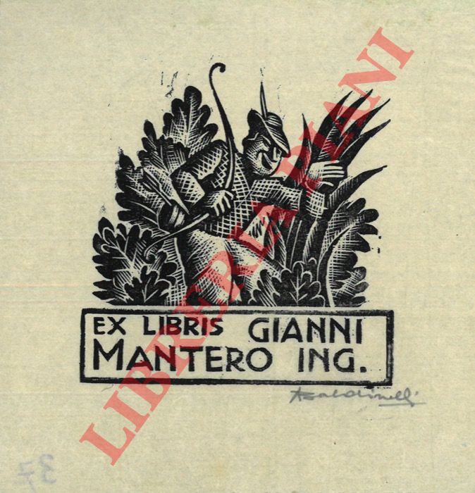 BALDINELLI Armando - - Ex libris Gianni Mantero Ing.