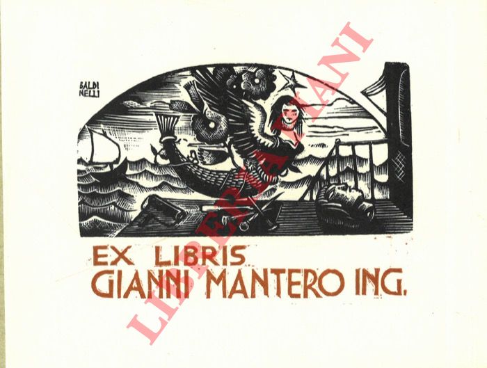 BALDINELLI Armando - - Ex libris Gianni Mantero Ing.