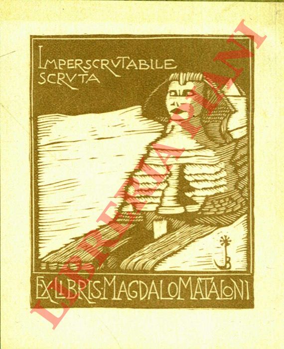 DA OSIMO Bruno - - Exlibris Magdalo Mataloni. L'imperscrutabile scruta.