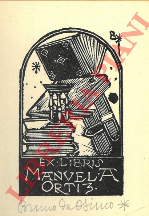 DA OSIMO Bruno - - Exlibris Manuela Ortiz.