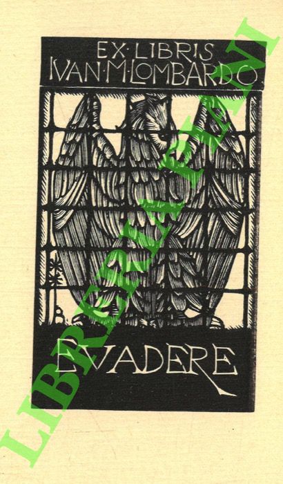 DA OSIMO Bruno - - Exlibris Ivan M. Lombardo. Evadere.