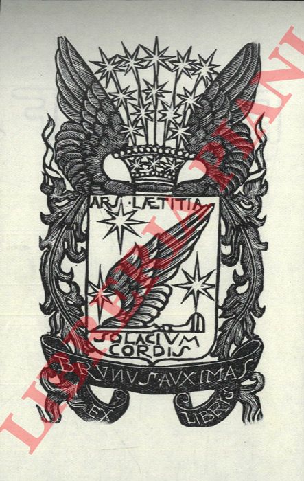 DA OSIMO Bruno - - Exlibris Brunus auximas. Ars laetitia solacium cordis.