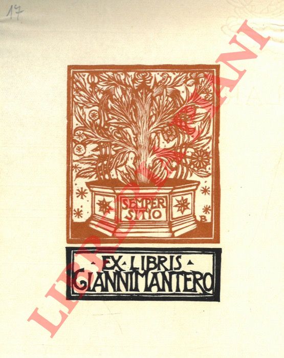 DA OSIMO Bruno - - Exlibris Gianni Mantero. Semper sitio