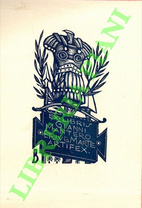 DA OSIMO Bruno - - Exlibris Gianni Mantero. Et sub Marte Artifex.