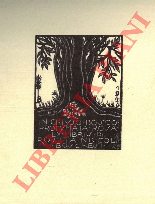 DA OSIMO Bruno - - Exlibris Rosita Niccoli Boschesi. (ver. 1)