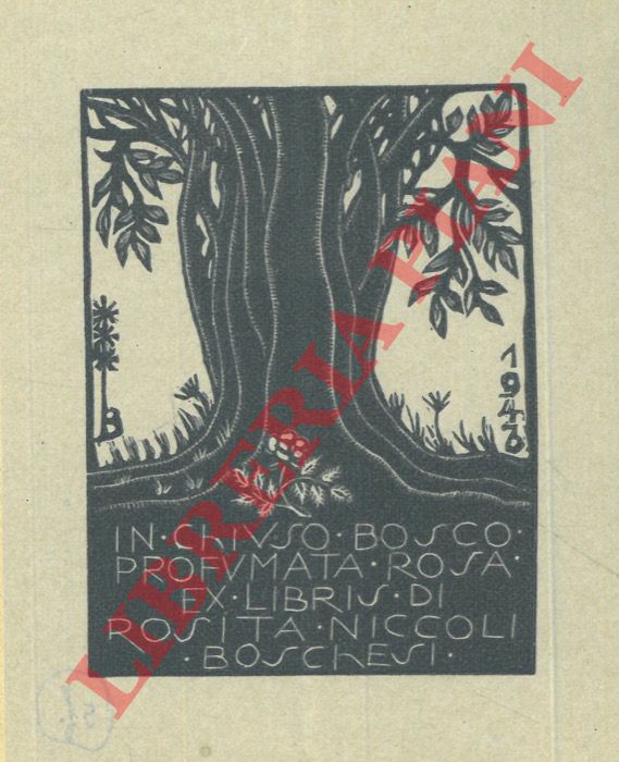 DA OSIMO Bruno - - Exlibris Rosita Niccoli Boschesi. (ver. 3)