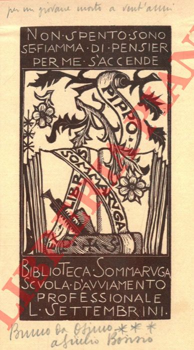 DA OSIMO Bruno - - Exlibris Pippo Sommaruga.