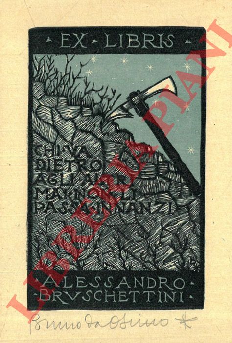 DA OSIMO Bruno - - Exlibris Alessandro Bruschettini.