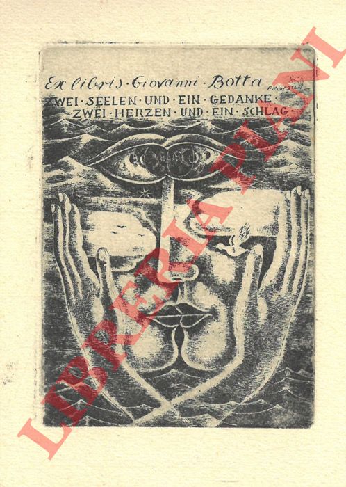 FINGESTEN Michele - - Ex libris Giovanni Botta. Zwei Seelen un ein Gedanke Zwei Herzen und Ein Schlag.