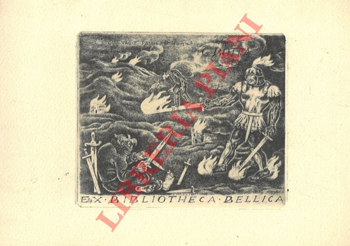 FINGESTEN Michele - - Ex libris G.Botta. Ex Bibliotheca Bellica. Quo vadis paupere homo?