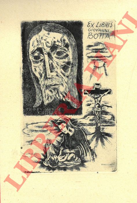 FINGESTEN Michele - - Ex libris Giovanni Botta. Tu Rex Gloriae Christie.