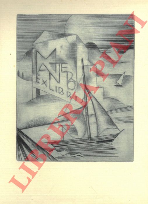 FINGESTEN Michele - - Ex libris Mantero. (Barca a vela).