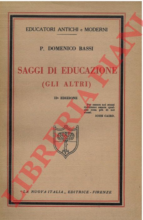 Bassi D. - - Saggi di educazione (Gli altri).