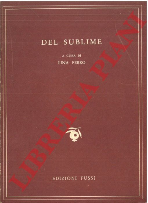 (FERRO Lina) - - Del sublime. (trad. con te. a fro.).
