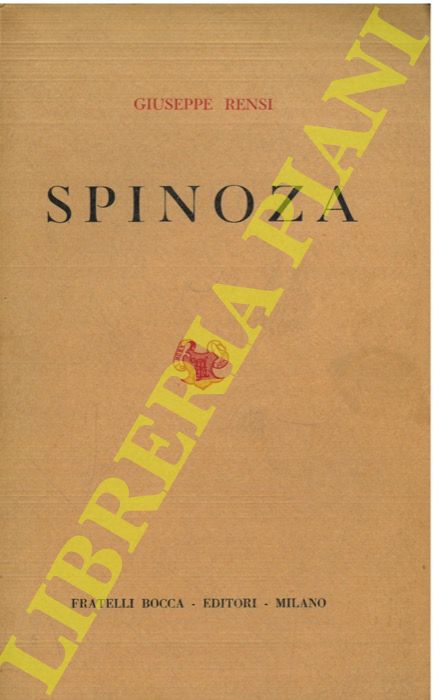 Rensi G. - - Spinoza.