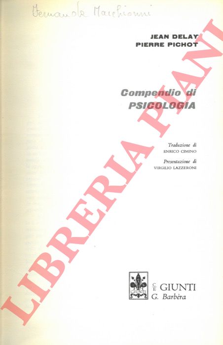 Delay G. Pichot P. - - Compendio di psicologia.