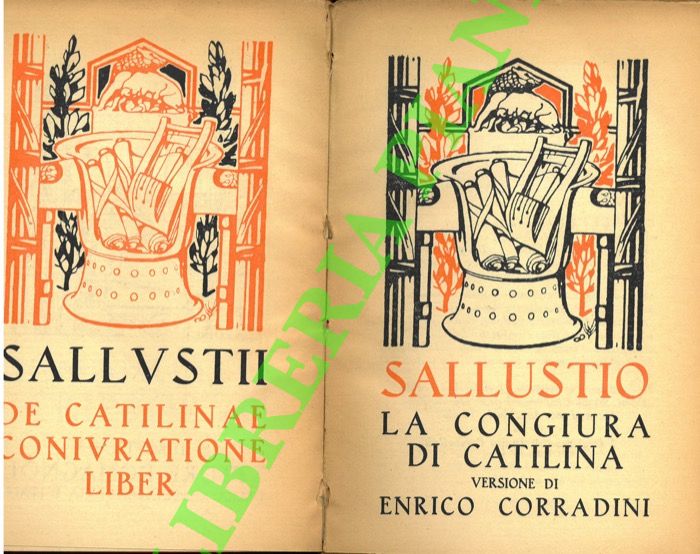Sallustio - - La congiura di Catilina. Tr. E.Corradini.