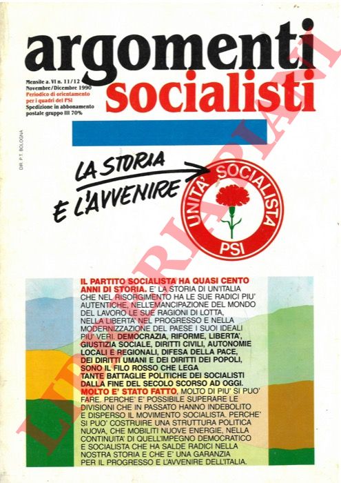 - - Argomenti socialisti, periodico di orientamento per i quadri del PSI, a.VI n. 11/12.