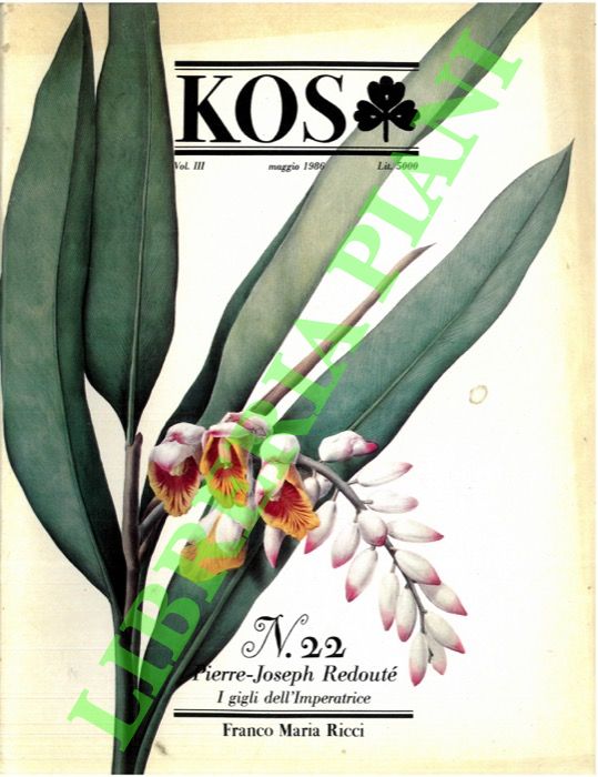 - - KOS. 22. Rivista di cultura e storia delle scienze mediche, naturali e umane.
